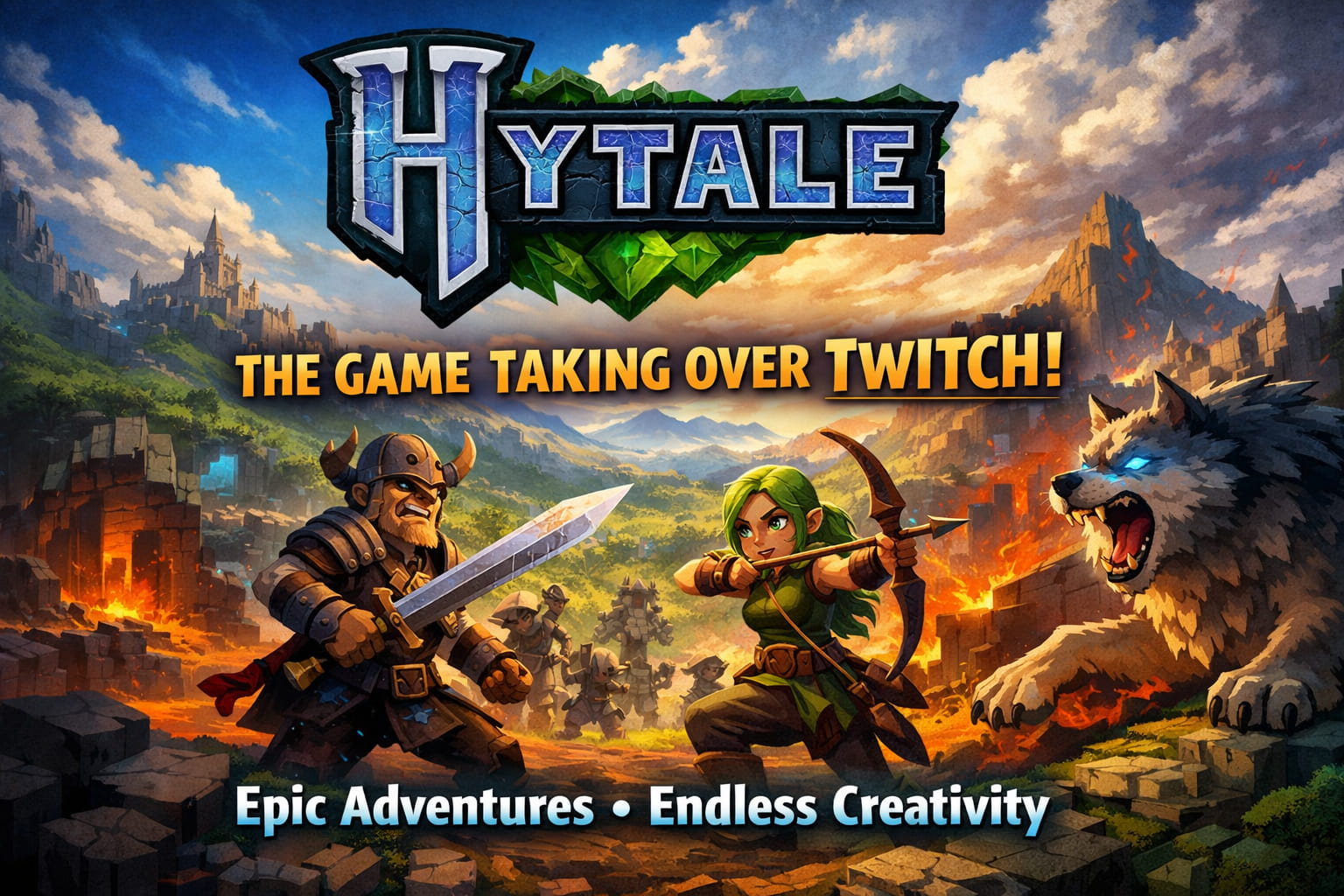 Hytale game taking over Twitch 2026 sandbox gameplay
